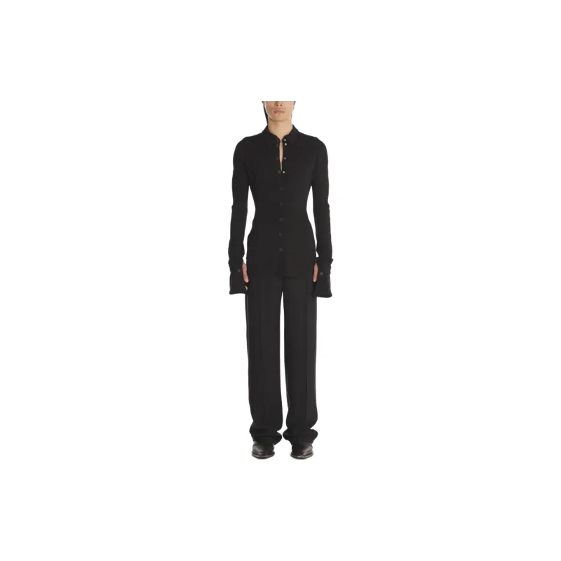 Mugler Hook eye Wide Trousers-3