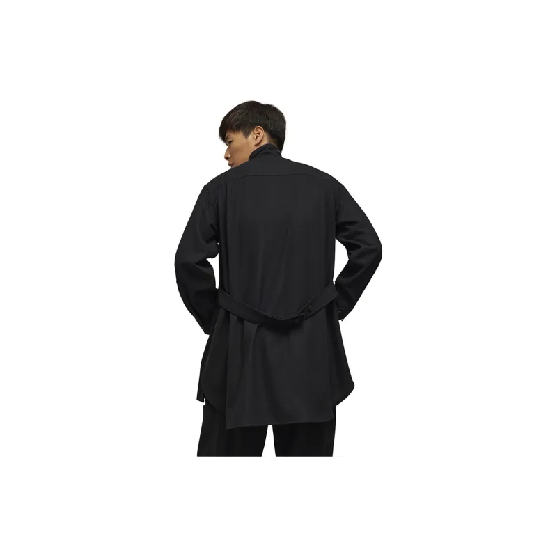 Y 3 Trench Coats Unisex Black-2