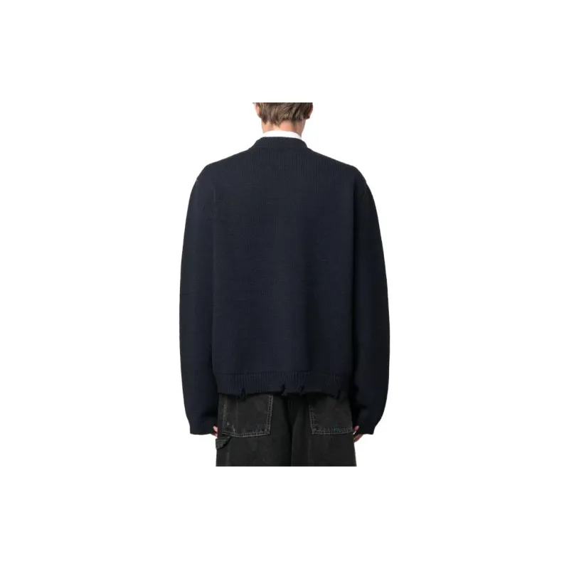 AMBUSH Logo-embroidered Virgin-wool Jumper-2