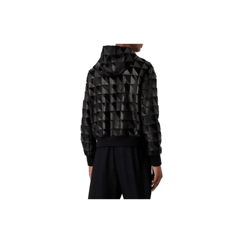 GIORGIO ARMANI FW23 Leather Jacket Men's Black-2
