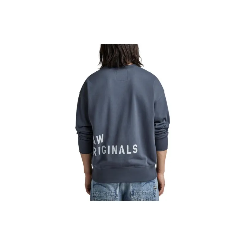 G STAR RAW Sweatshirts Men Gray Blue-3