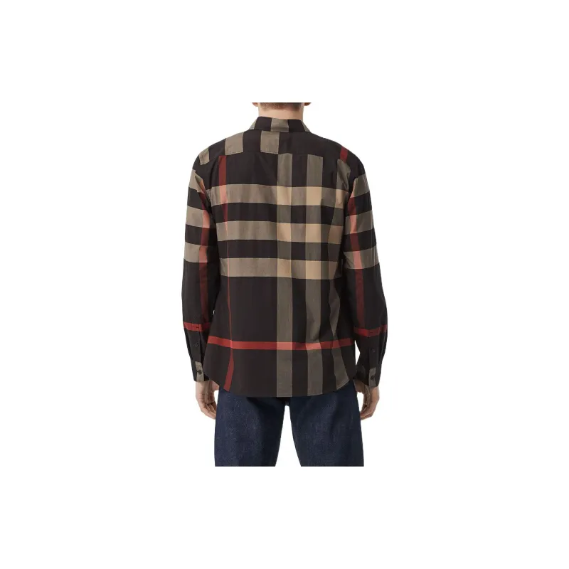Burberry Shirts Men Black-2