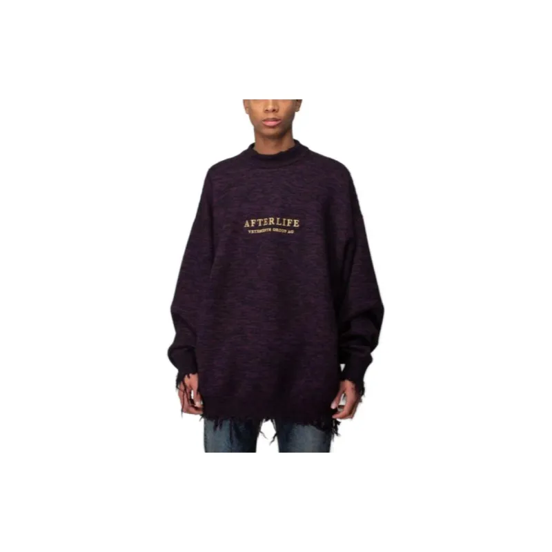 Vetements Afterlife Destroyed Knitted Sweater-5
