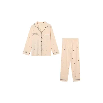 Disney Mickey Series Pajama Set Unisex Ecru