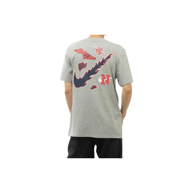 Nike T Shirts Men Dark Gray-4