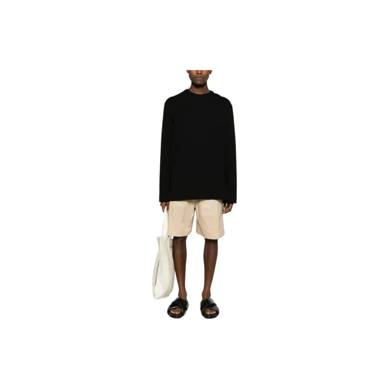 JIL SANDER Side slits Cotton T shirt-1
