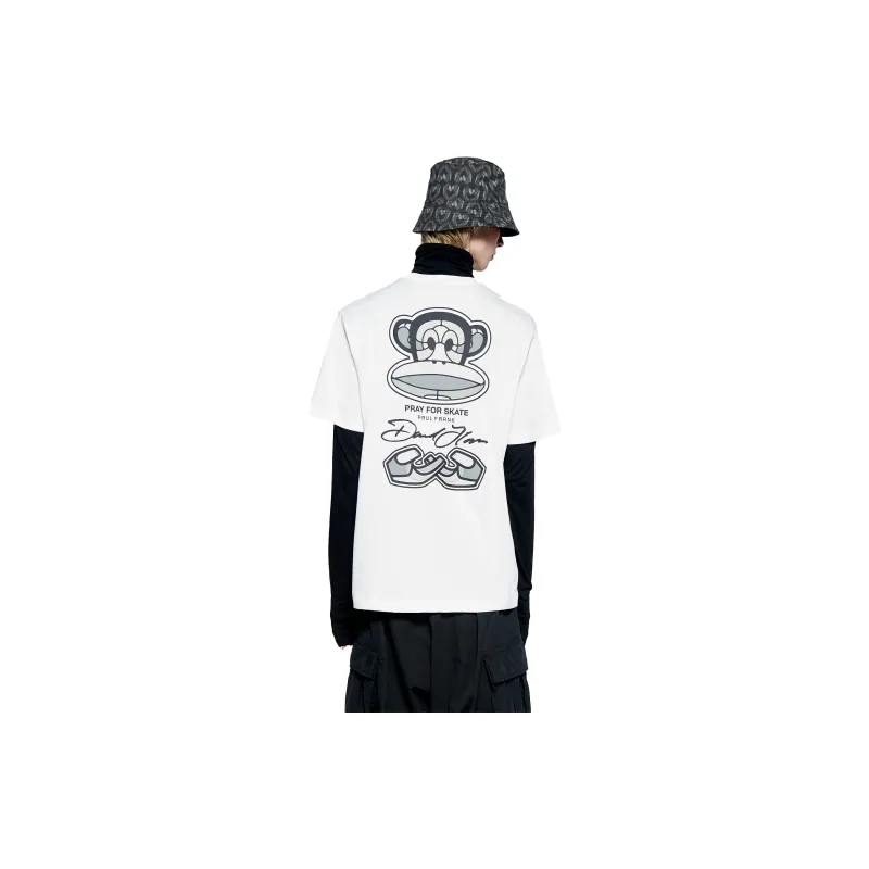 PAUL FRANK x · David Flores T Shirt Unisex White-2