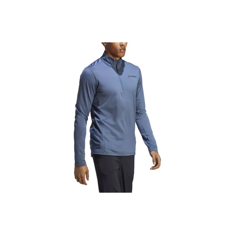 Adidas MULTI 1/2 FL Sweatshirt Men's Blue Gray-3