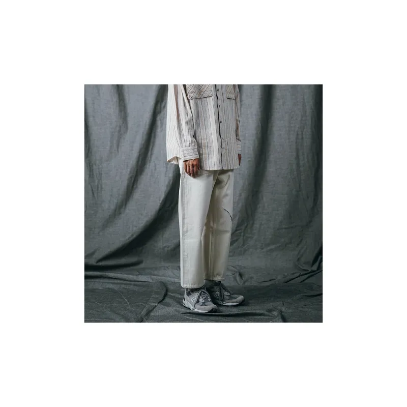 TEKABLU Casual Pants Unisex Ecru-5