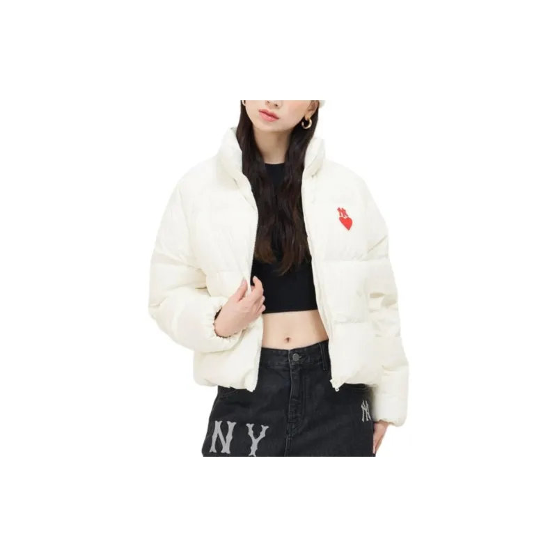 MLB Padding Down Jacket Unisex Cream-1