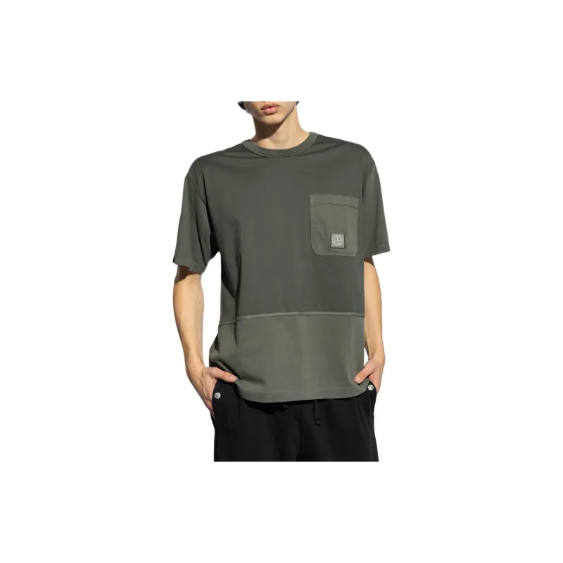 STONE ISLAND SS24 T Shirt Men's Moss Green-3
