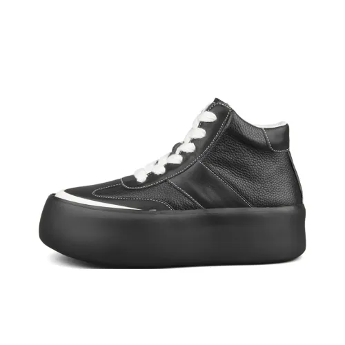 LOHAN·SIR Height Enhancing Wear Resistant Lightweight Mid Top Casual Shoes Men's