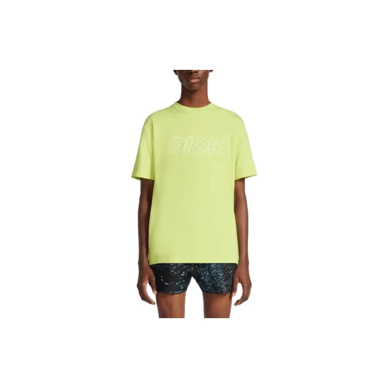 DIOR T Shirts Men Yellow-2