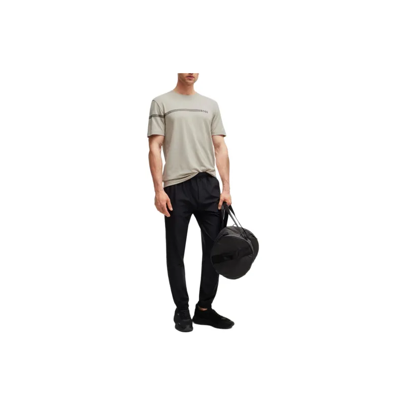 HUGO BOSS Logo Detailed Crewneck T Shirt-1