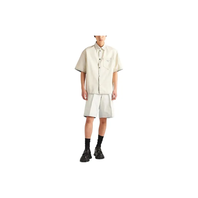 PRADA Denim Shorts Men White-1