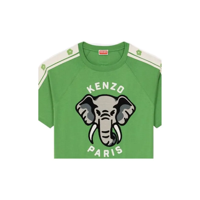 KENZO ELEPHANT T Shirts Men Green-5