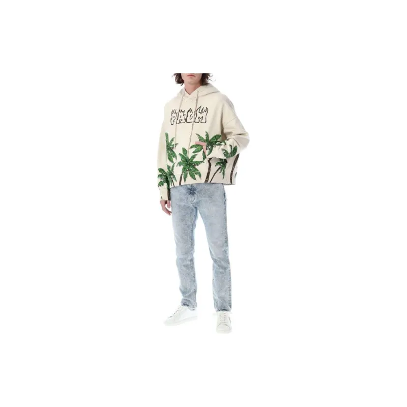 PALM ANGELS Palms & Skull Vintage Hoodie-2