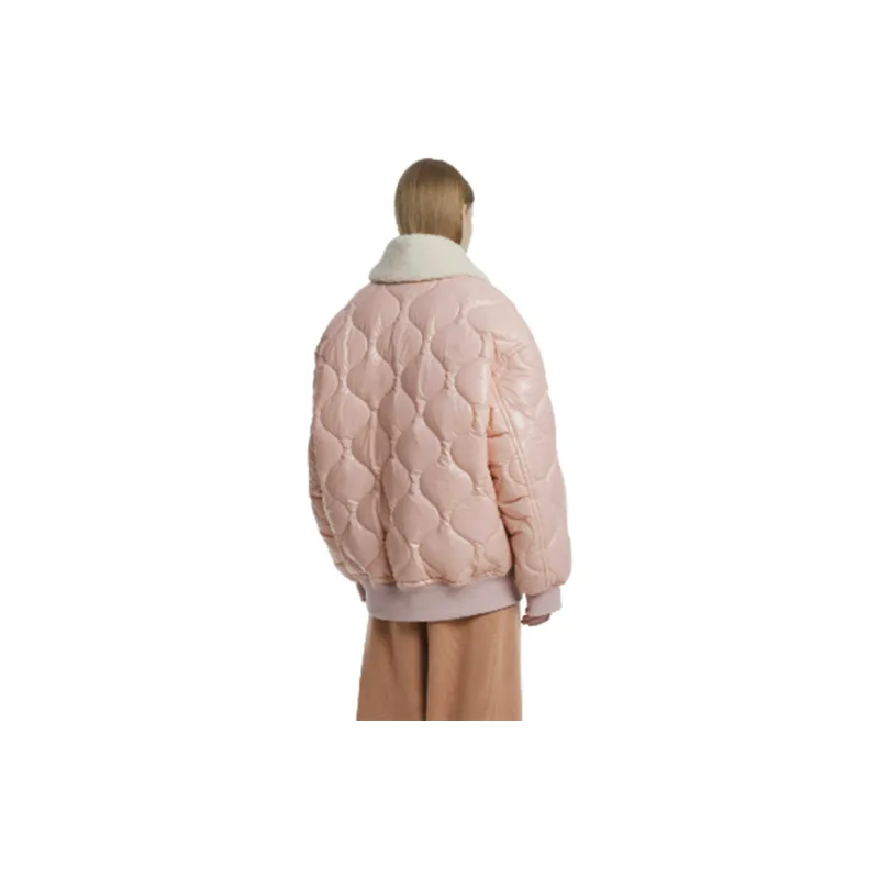 TRUNKPROJECT Lapel Loose Fit Puffer Jacket Unisex Pink-3