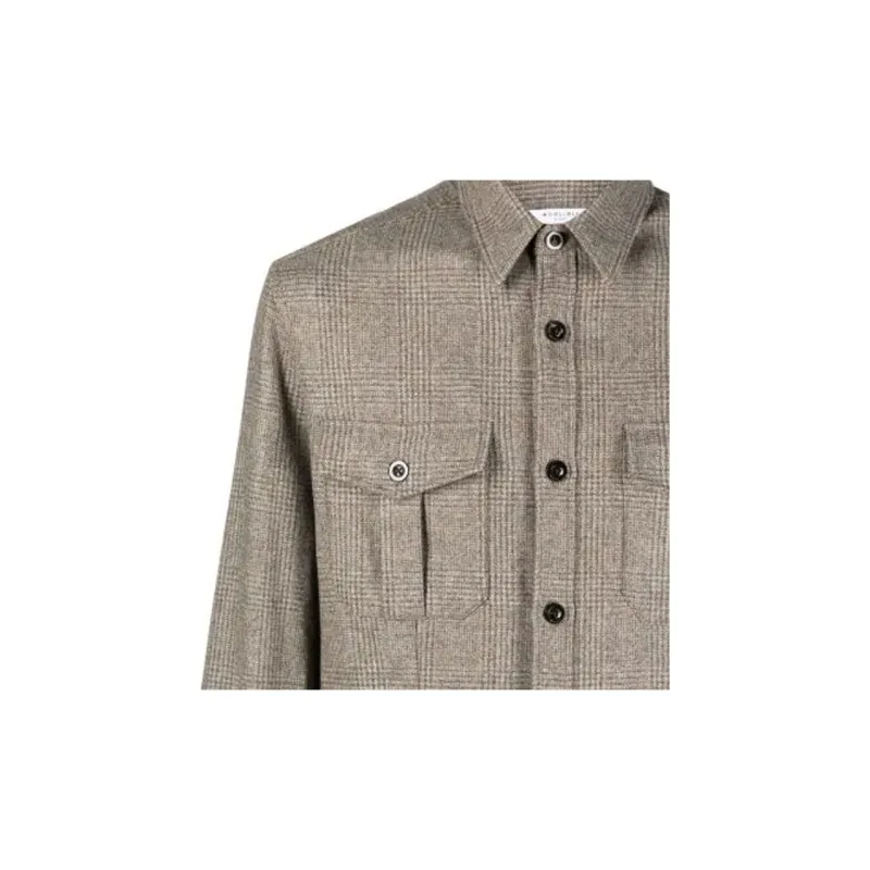 Boglioli Plaid check Virgin Wool Shirt-4