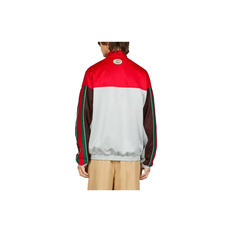 GUCCI Color Block Zip Up Jacket-3