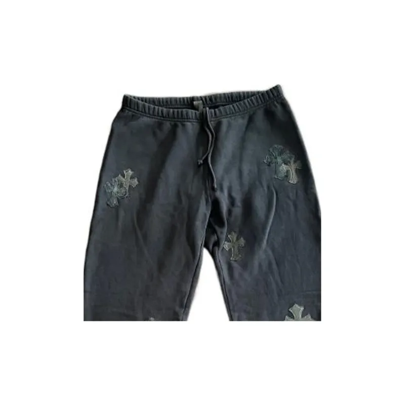 Chrome Hearts Knitted Sports Pants Unisex Black-1