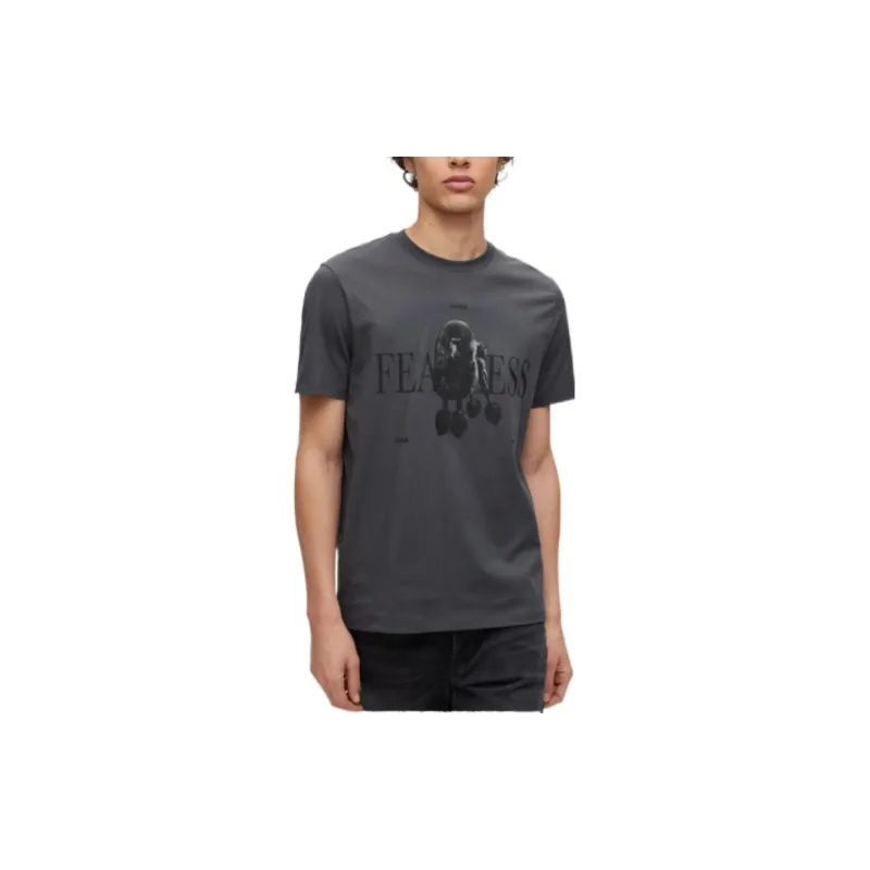 HUGO BOSS T Shirt Men's Black Gray-8
