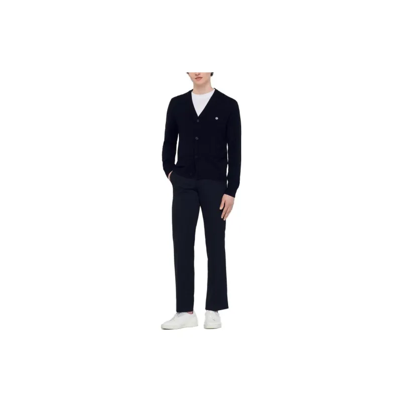 Sandro Cashmere Sweater Men's Black-1
