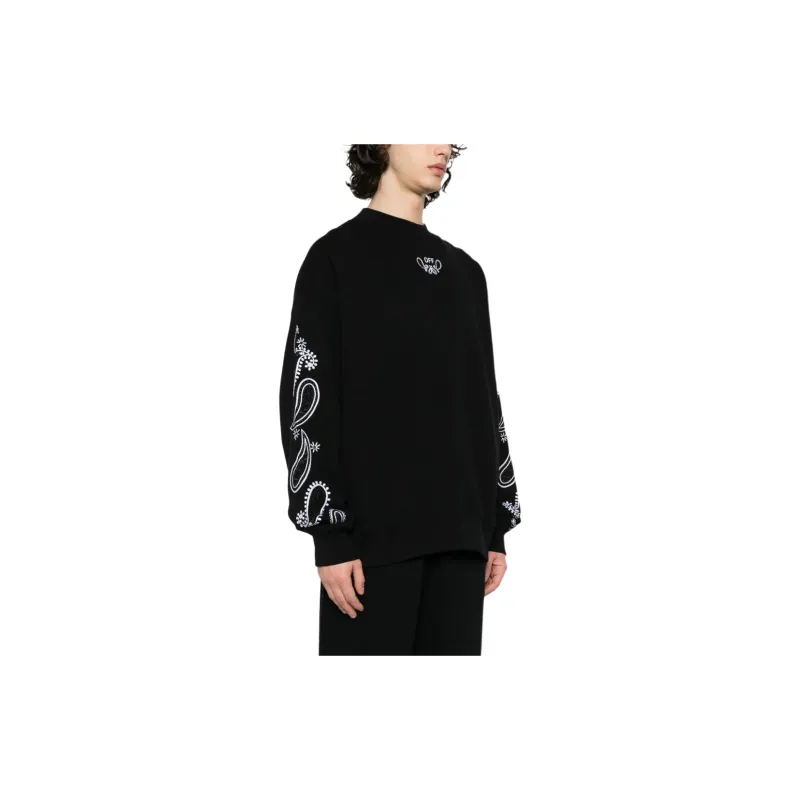 OFF WHITE Bandana Arrow Crewneck Sweatshirt-4