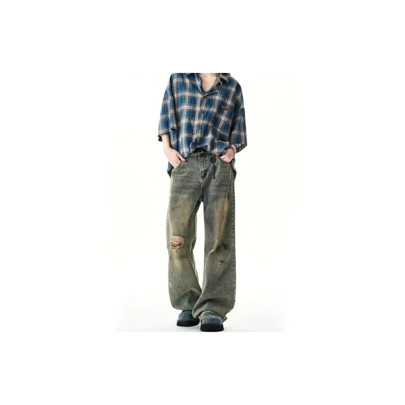 GBXM Jeans Unisex Washed Blue-2