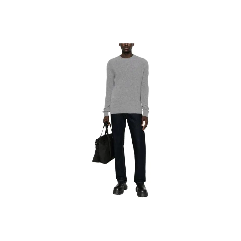 Moncler Sweaters Men Gray-1