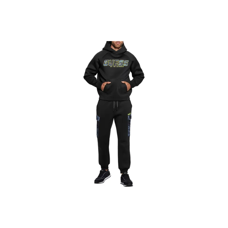 GUESS Derych Cargo Pants Casual Pants Men's Black-3