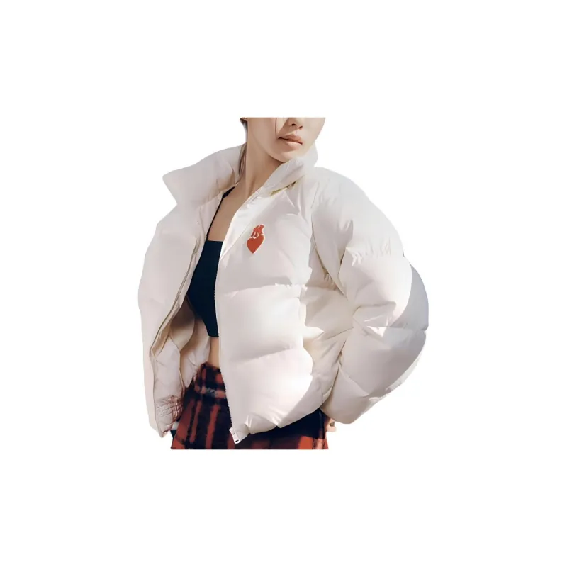 MLB Padding Down Jacket Unisex Cream-3