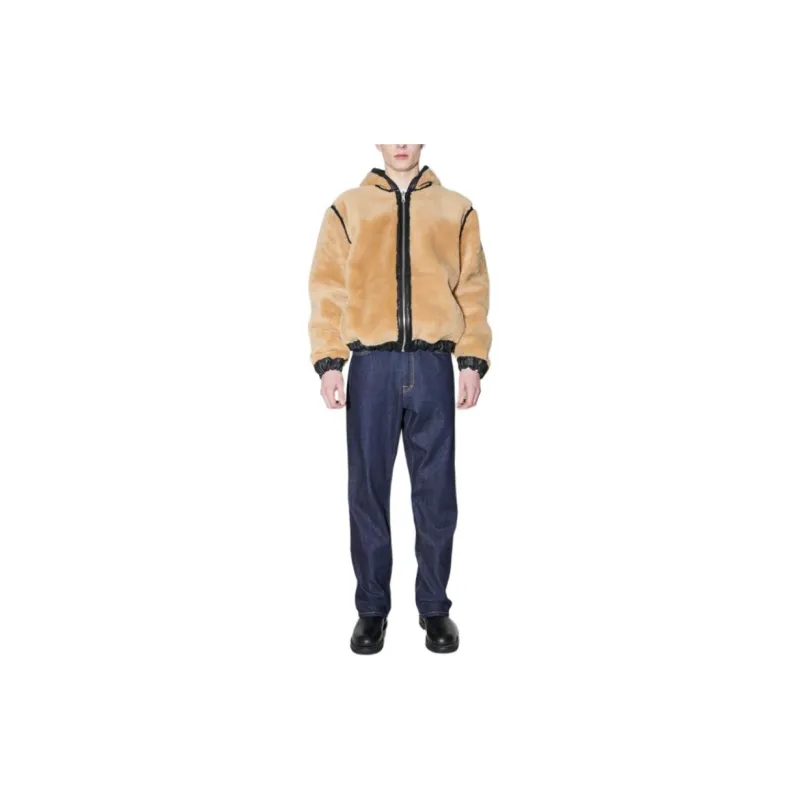Stussy X Our Legacy Work Shop Reversible Shearling Zip Hoodie-5