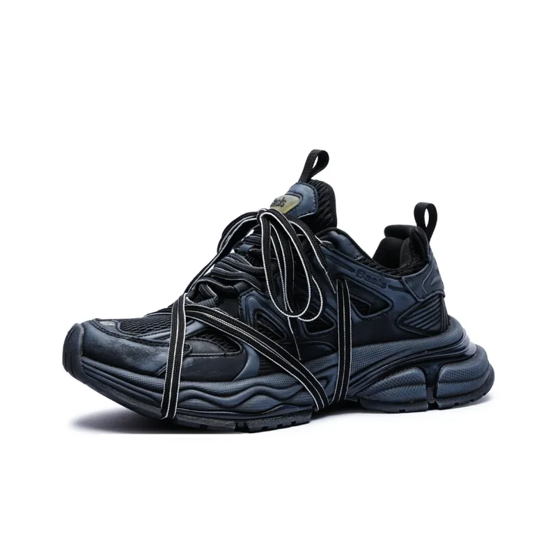 BASLS Abrasion Resistant Breathable Height Increasing Low Top Chunky Sneakers Unisex-19