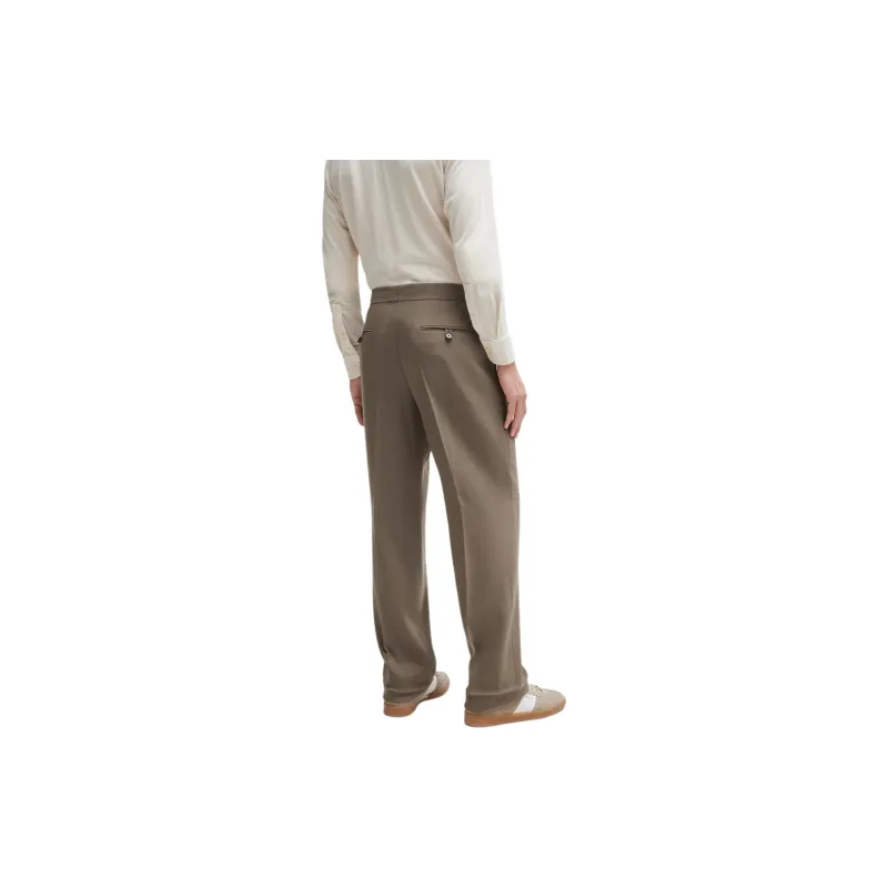 HUGO BOSS Regular-Fit Two-Piece Suit In Stretch Wool Business Suits Men's Beige-6