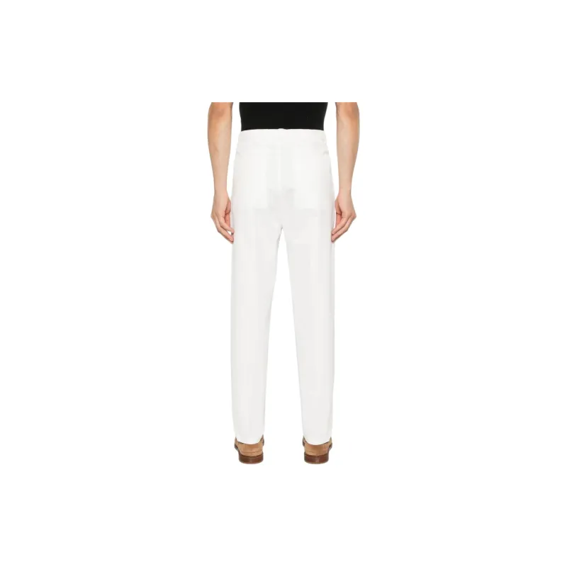 Brunello Cucinelli Straight Leg Twill Gabardine Trousers-2