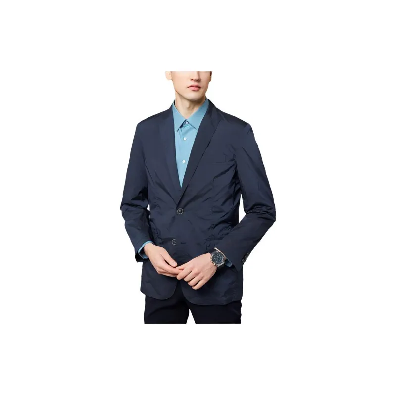 Francesco Totti Business Suit Men's Navy Blue-3