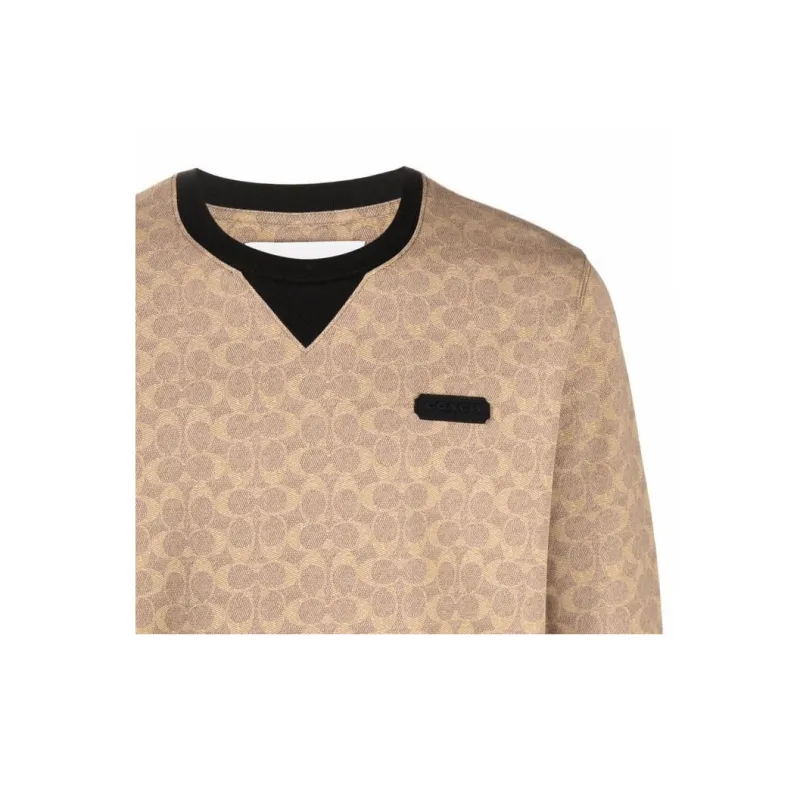 COACH Sweatshirts Men Brown-6