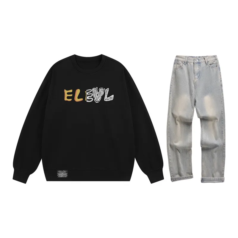 LEVEL Sweatshirt Sets Unisex-29