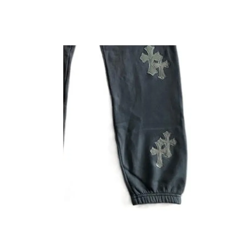 Chrome Hearts Knitted Sports Pants Unisex Black-5