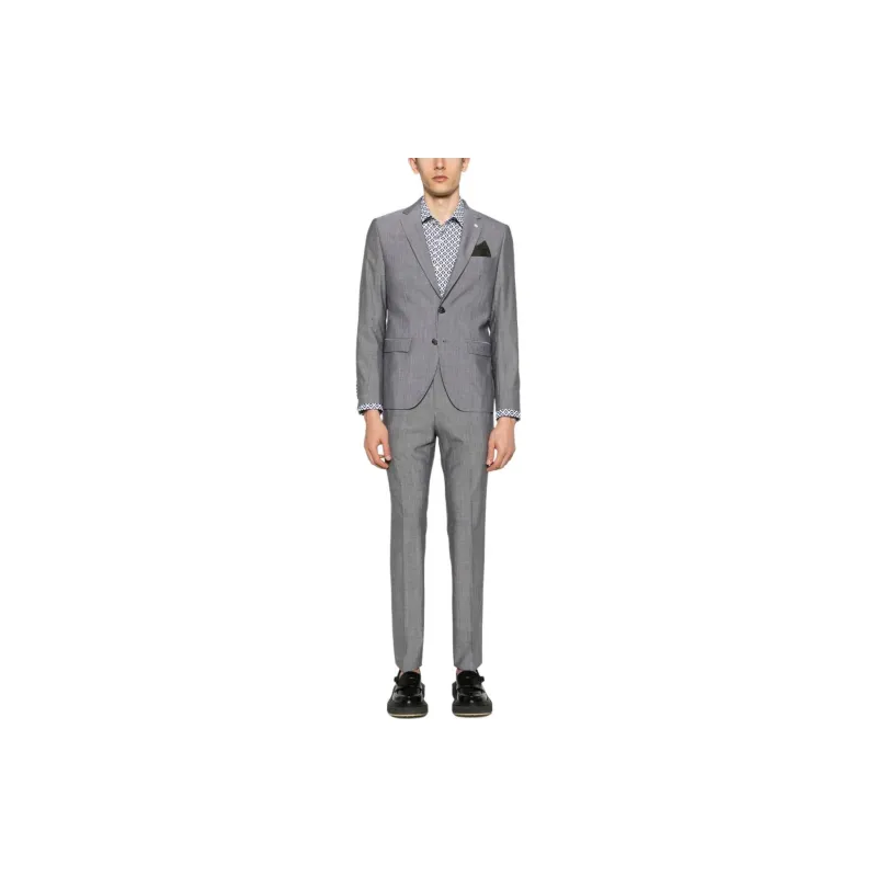 Manuel Ritz Single breasted Wool Suit-1