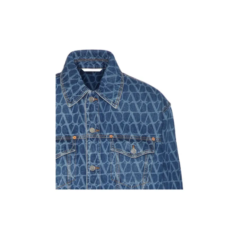Valentino Toile Iconographe Denim Jacket-6