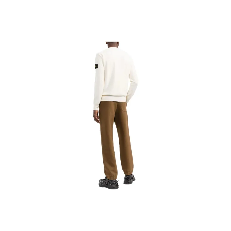 STONE ISLAND SS22 Sweater Men's Ecru-1