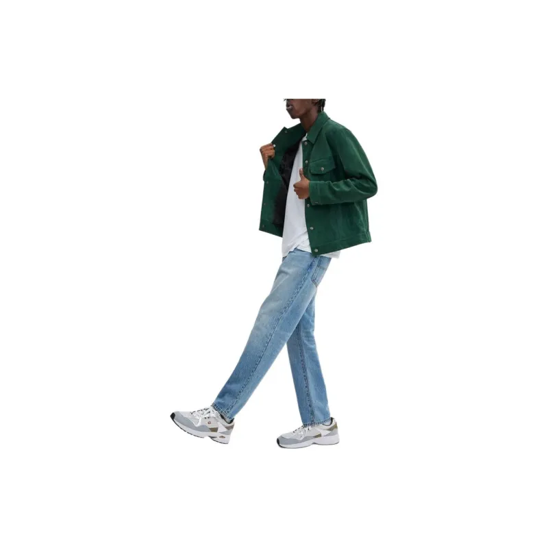 COACH SS24 Leather Jacket Men's Green-1