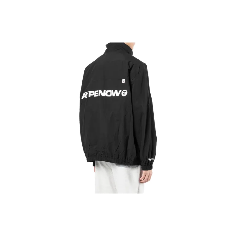 A BATHING APE Logo-patch Zip-up Jacket-7