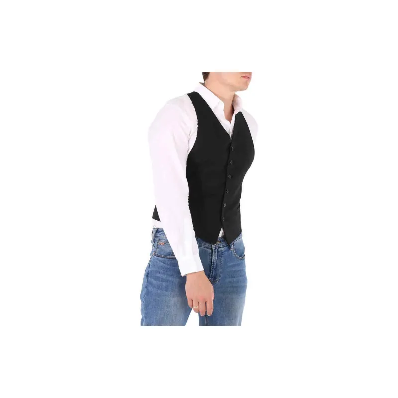 Roberto Cavalli Vests Men Black-2