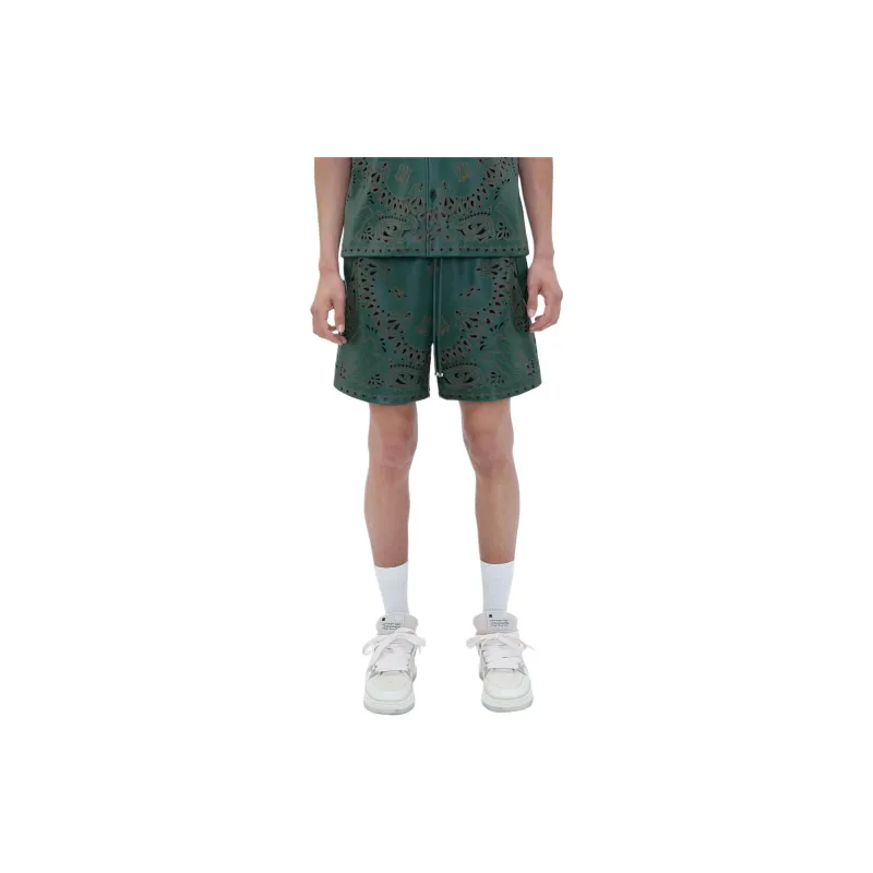 AMIRI Leather Bandana Short-1
