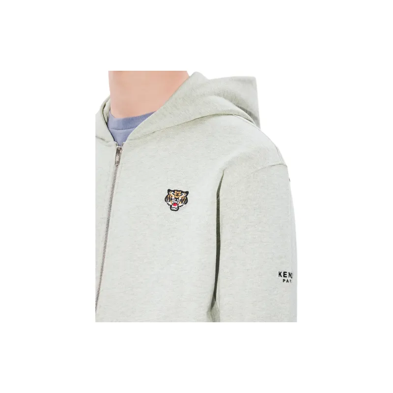 KENZO Lucky Tiger Patch Zipped Hoodie-5