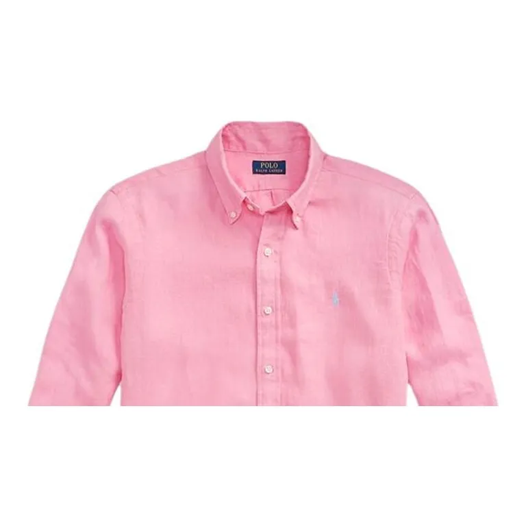 Polo Ralph Lauren Polo Pony Logo embroidered Linen Shirt-4