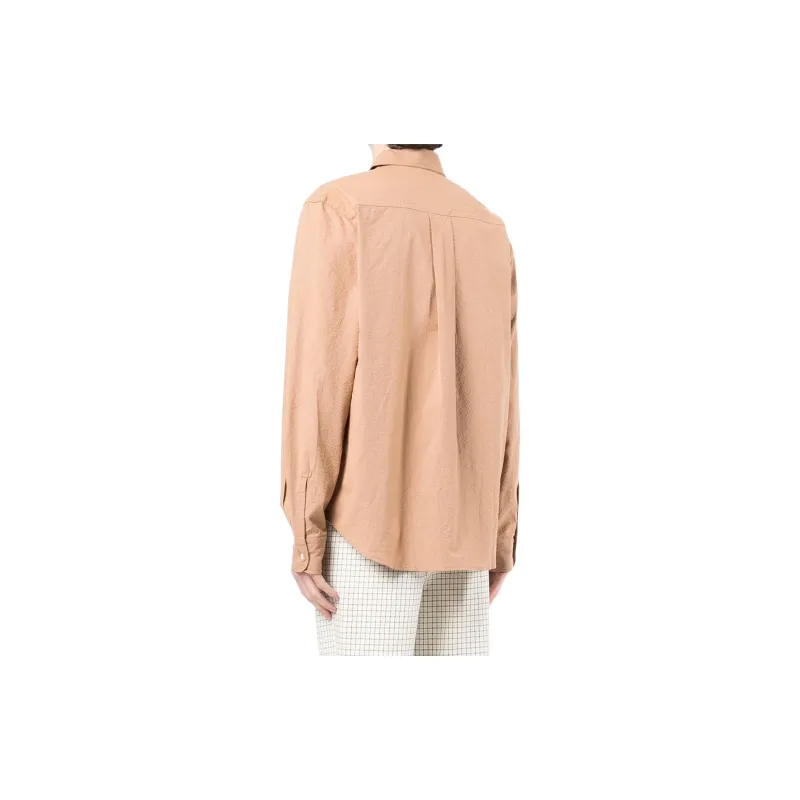 KENZO Letter Logo SS22 Shirt Men's Brown-2